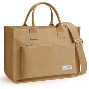 Canvas Tote Bag for Women Khaki